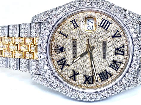 replica fully iced out rolex|rolex datejust iced out 41mm.